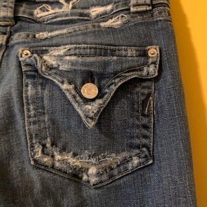 MARCIANO DENIM JEANS WITH FLAP POCKETS DARK DENIM